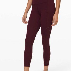 Lululemon Speed Up Tight 25" Garnet size 14